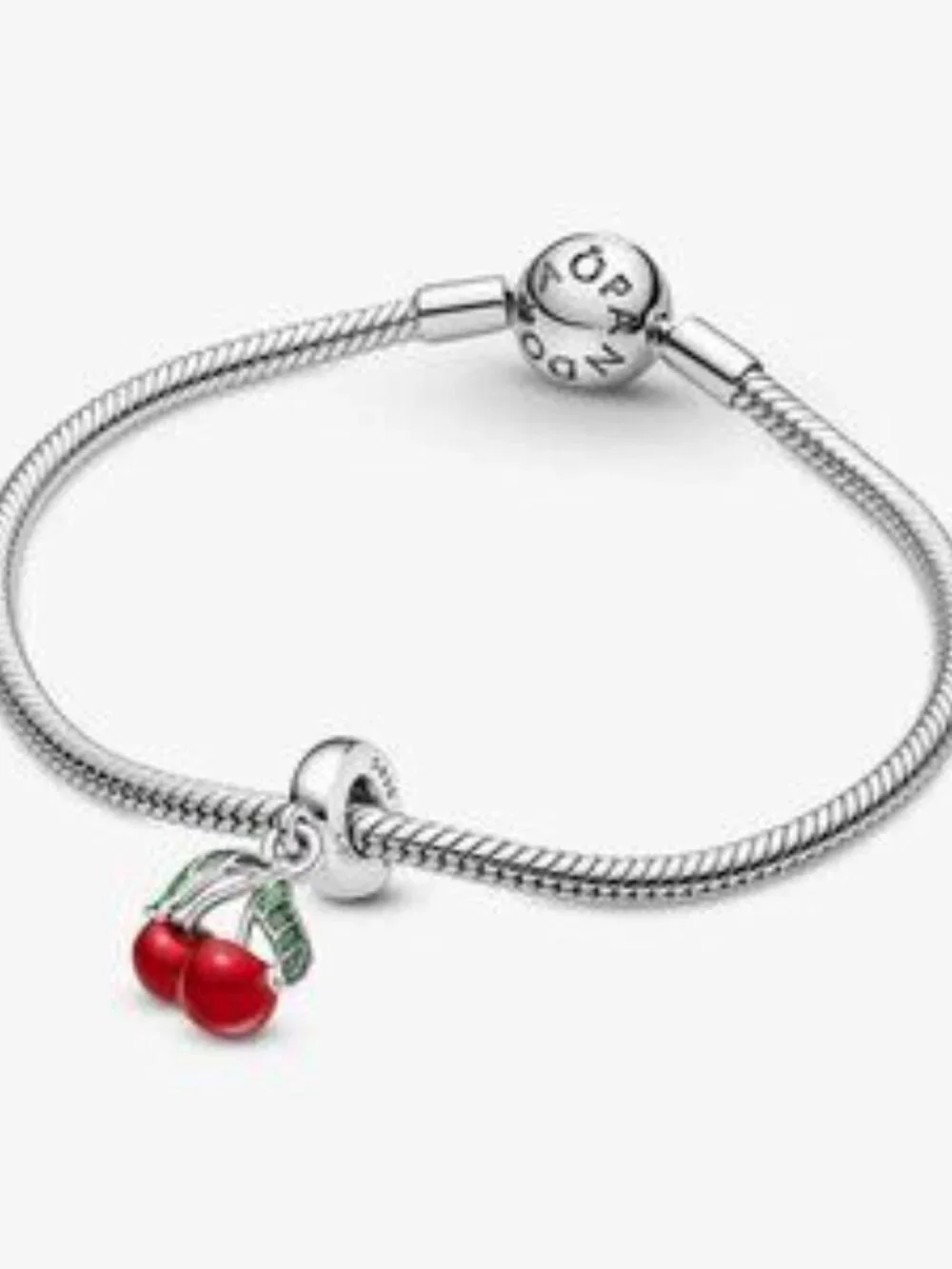 Pandora Asymmetrical Cherry Fruit Dangle Charm
